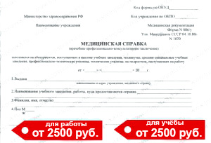 Справка 086 У